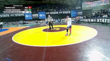 Boys 3A 106 lbs Cons. Round 5 - Hayden Fernandez, Gig Harbor vs Marco Luna, Heritage