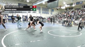 105 lbs Cons. Round 3 - Kenzie Nawa, Los Alamitos vs Giselle Segura Diaz, Hemet