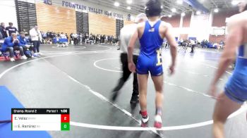 120 lbs Champ. Round 2 - Elias Ramirez, Rancho Bernardo vs Evan Velez, Brawley Union