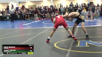 133 lbs Quarterfinal - Arlie Benson, Wabash vs Randy Frailey, Siena Heights