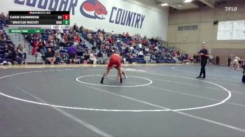 174 lbs Quarterfinal - Caius Harbridge, Simon Fraser (B.C.) vs Braylin Ruchti, Southern Oregon