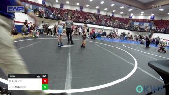 52 lbs Round Of 16 - Dakota Lane, Comanche Takedown Club vs Jayce CLARK, Division Bell Wrestling