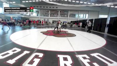 285 lbs Cons. Round 3 - Dustin Koskinen-Falls, Oswego State vs Keonta Crawford, Castleton