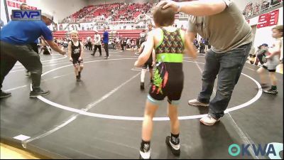 49 lbs Round Of 16 - Cash Foust, Tuttle Wrestling vs Jensen Oss, Saints Youth Wrestling Club