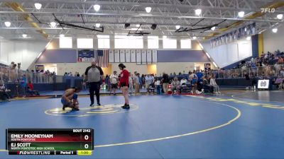 132 lbs Cons. Semi - EJ Scott, North Pontotoc High School vs Emily Mooneyham, South Pontotoc