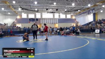 132 lbs Cons. Semi - EJ Scott, North Pontotoc High School vs Emily Mooneyham, South Pontotoc