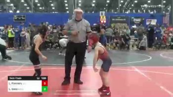 58 lbs Semifinal - Landon Flannery, JJ Trained vs Logan Gass, Moen Wr Ac