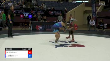 68 lbs Champ. Round 2 - Nina Makem, Minnesota Storm vs Jackie Cataline, Titan Mercury Wrestling Club (TMWC)