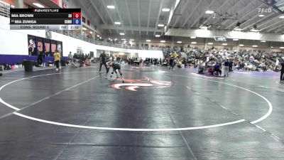 103 lbs Cons. Round 3 - Mia Zuniga, Colorado Mesa University vs Mia Brown, Schreiner University