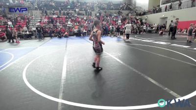 67 lbs Quarterfinal - Guy Strickland, Gentry Youth Wrestling vs Luke Minihan, Collinsville Cardinal Youth Wrestling