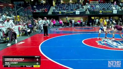 4A-126 lbs Semifinal - Connor Desautels, Benedictine Military School vs Trae Couget, Johnson