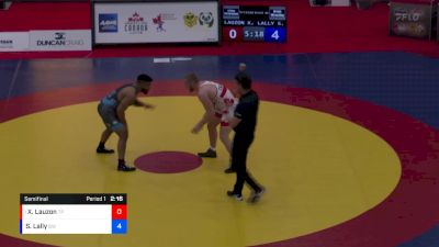 FS 97 lbs Semifinal - Xavier Lauzon, Tritton Performance vs Sarabnoor Lally, Brock WC