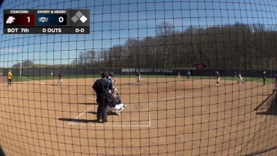 Replay: Concord vs Emory & Henry | Mar 21 @ 2 PM