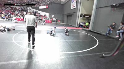 90 lbs Champ. Round 1 - Garrett Behling, Bay Port Wrestling vs Wyatt Steinert, Kewaskum Indians Wrestling Club