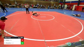 70-76 lbs Semifinal - Chance Baker, Morris Wrestling Association vs Hudson Moseley, R.A.W.