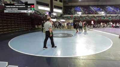 190 lbs Quarterfinal - Derek Bylone Van Sandwyk, Nation Ford vs Logan Hinton, Lugoff-Elgin