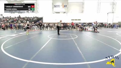 93 lbs Champ. Round 2 - Wesley Zimmerman, Wayne Wrestling Club vs Gavin Lovell, Club Not Listed