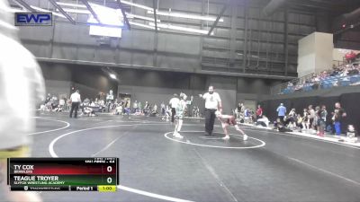 64 lbs Semifinal - Ty Cox, Brawlers vs Teague Troyer, SlyFox Wrestling Academy