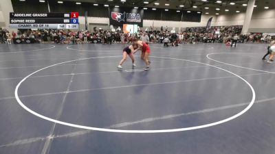 170 lbs Champ. Rd Of 16 - Addeline Graser, Nebraska Wrestling Academy vs Sophie Reed, Moen Wrestling Academy