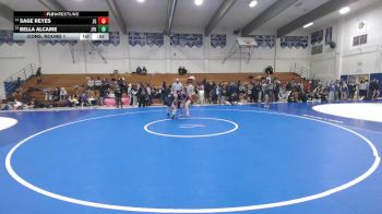 129 lbs Cons. Round 1 - Bella Alcaine, JFK vs Sage Reyes, Justin Garza