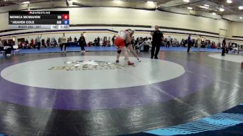 207 lbs 1st Place Match - Monica McMahon, Indiana University Club vs Heaven Cole, Albion College