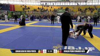 Osvaldo Pedro Fernandes Neto vs Loogan Lucas De Souza Pontes 2025 Brasileiro Jiu-Jitsu IBJJF