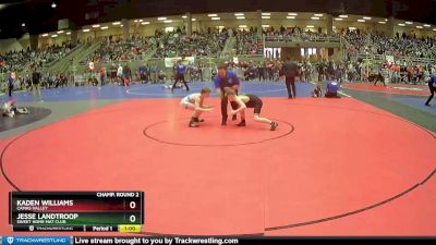 97 lbs Champ. Round 2 - Jesse Landtroop, Sweet Home Mat Club vs Kaden Williams, Camas Valley