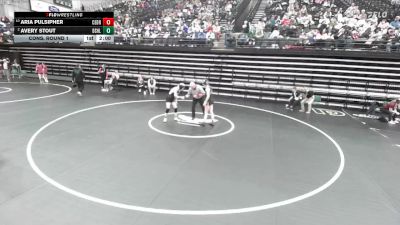 4A 115 lbs Cons. Round 1 - Aria Pulsipher, Cedar vs Avery Stout, Desert Hills