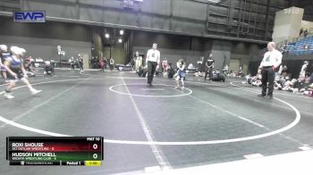 52 lbs Placement - Hudson Mitchell, Wichita Wrestling Club vs Roxi Shouse, 512 Outlaw Wrestling