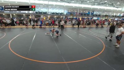 106 lbs Champ. Round 2 - Julian Medina, Unattached vs Jaxson Hackett, Lake Gibson Braves