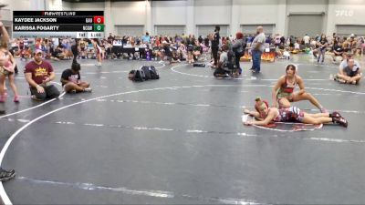 112 lbs Round 7 (10 Team) - Kaydee Jackson, GA United vs Karissa Fogarty, NC Girls Wrestling Club