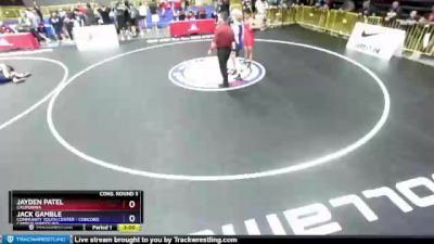 160 lbs Cons. Round 3 - Jayden Patel, California vs Jack Gamble, Community Youth Center - Concord Campus Wrestling