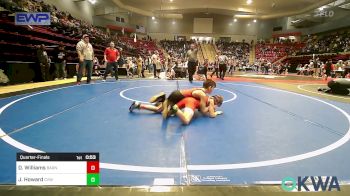 67 lbs Quarterfinal - Dallas Williams, Barnsdall Youth Wrestling vs Jamison Howard, Caney Valley Wrestling