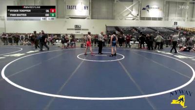 120 lbs Cons. Semi - Ryder Toepfer, Club Not Listed vs Finn Mattes, GPS Wrestling Club