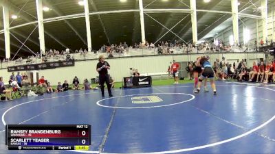 127 lbs Placement Matches (8 Team) - Ramsey Brandenburg, Wisconsin vs Scarlett Yeager, Kansas