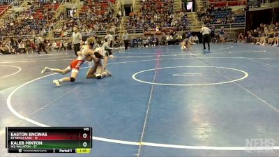 145 lbs Quarterfinal - Kaleb Minton, W2-Williston vs Easton Encinas, E3-Devils Lake