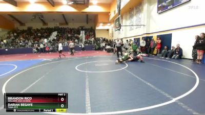 190 lbs Round 5 - Brandon Rico, Williams High School vs Darian Begaye, Tuba City