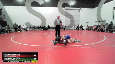 65 lbs Round 3 (8 Team) - Easton Egan, Burnett Trained vs Wyatt Yeager, Patriots Wrestling Club