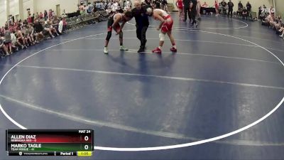 140 lbs Semis & 1st Wrestleback (8 Team) - Marko Tagle, Team Rogue vs Allen Diaz, Nebraska Red