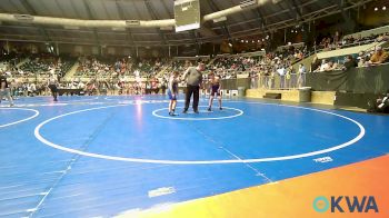 90 lbs Semifinal - Wyatt Hall, Bristow Youth Wrestling vs Greysen Parnell, Harrah Little League Wrestling