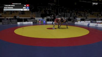 97kg Quarterfinal - Callum Knox, Brock WC vs Sam Pereira, Burnaby Mountain Wrestling Club