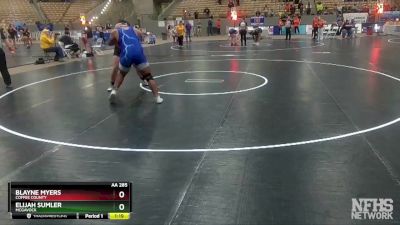 AA 285 lbs Quarterfinal - Elijah Sumler, Mcgavock vs Blayne Myers, Coffee County