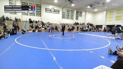 124 lbs Placement Matches (8 Team) - Luciana Rodriguez, Menlo Oak Squad vs Vanessa Alvarado, Westcliff