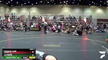 167 lbs Round 1 (6 Team) - CJ Fisher, Team Gotcha Blue vs Maddox Cline, BadBass