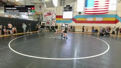 126 lbs Quarterfinal - Breckin Henry, Thunder Basin vs Ryker Goss, Sheridan