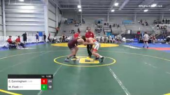 182 lbs Prelims - Caleb Cunningham, Team Claws Blue vs Michael Fluck, Grit Mat Club HS