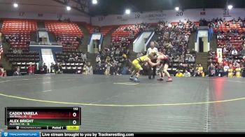 132 lbs Semifinals (8 Team) - Caden Varela, Whitehall HS vs Alex Bright, Algonac HS