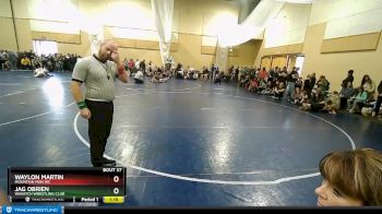 54 lbs Quarterfinal - Waylon Martin, Mountain Man WC vs Jag OBrien, Wasatch Wrestling Club