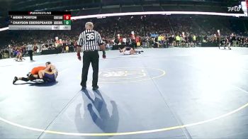 D2-157 lbs Cons. Round 1 - Chayson Eberspeaker, Greenville HS vs Aiden Poston, Center Line HS