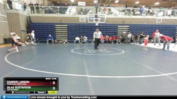 55 lbs Cons. Round 2 - Silas Gustafson, 208 Badgers vs Zander Larson, Homedale Wrestling